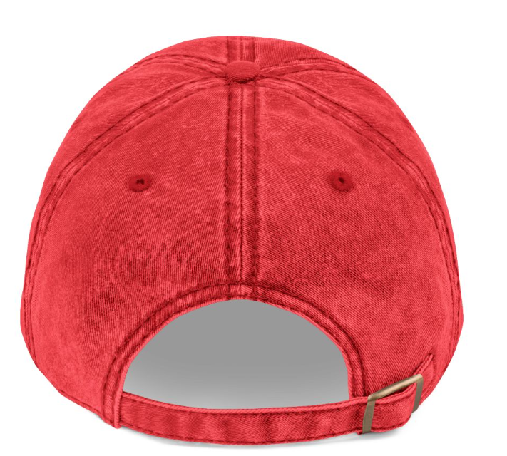 Mango cap in Red, back view